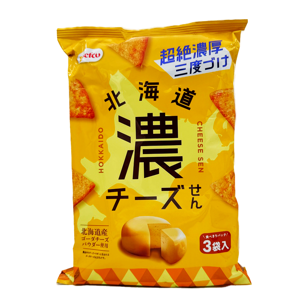 Befco Hokkaido Rice Cracker Cheese Flavour.