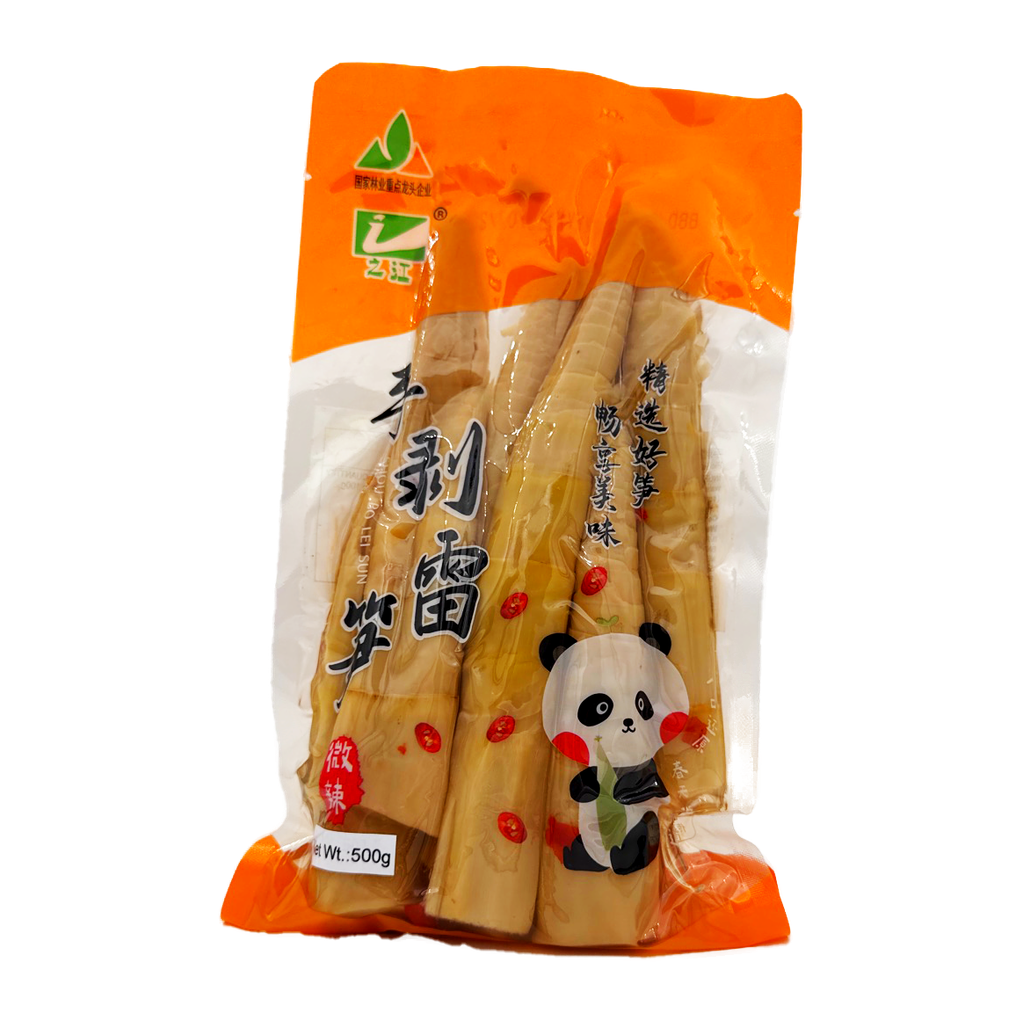 Gj Pickled Bamboo Tip Med Hot 500G