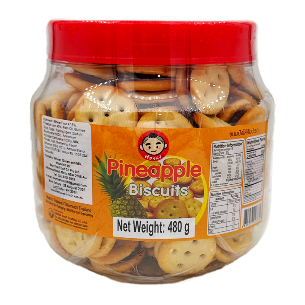 Hoshi Pineapple Biscuit Round Shape 500G