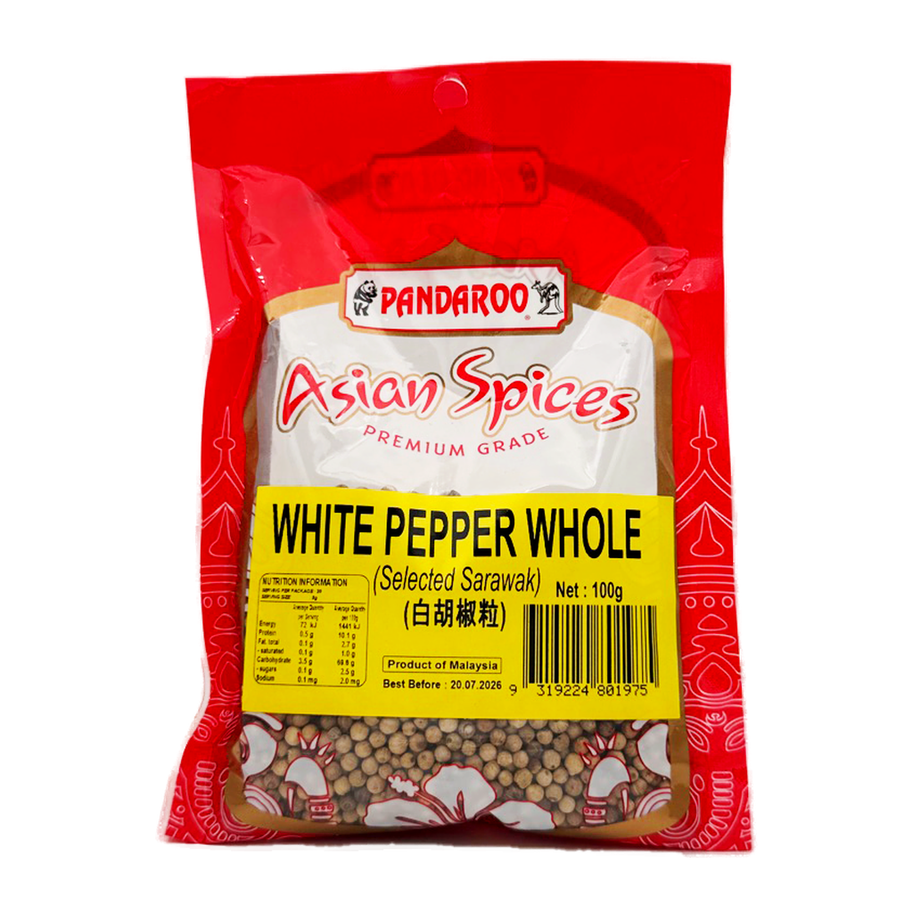 Pandaroo White Pepper Whloe 100G