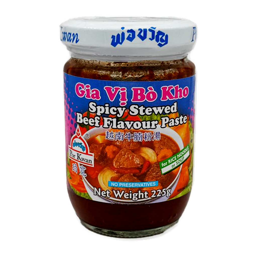 Por Kwan Spicy Stewed Beef Paste 225G (Bo Kho)