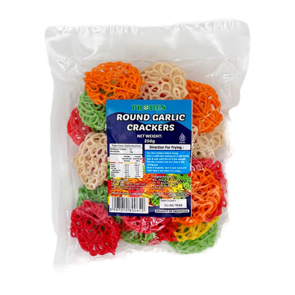 Prodes Round Garlic Cracker 150G