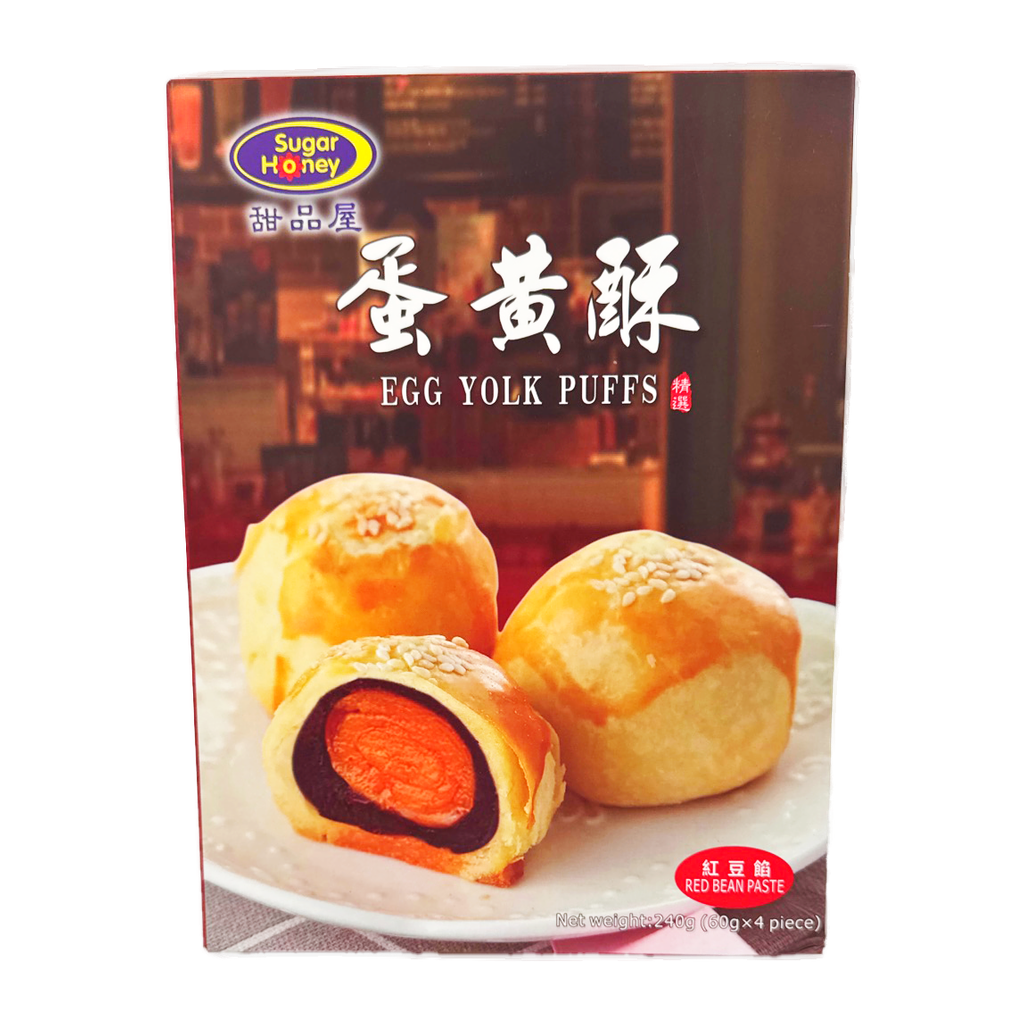 Suga H. Egg Yok Puff With Red Bean