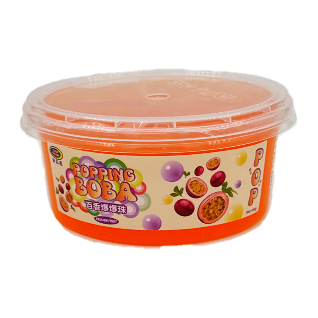 Sugar House Popping Boba Passion Flavour. 450G