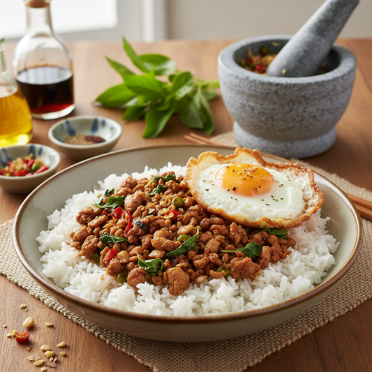 Authentic Thai Basil Chicken Recipe (ผัดกระเพราไก่)