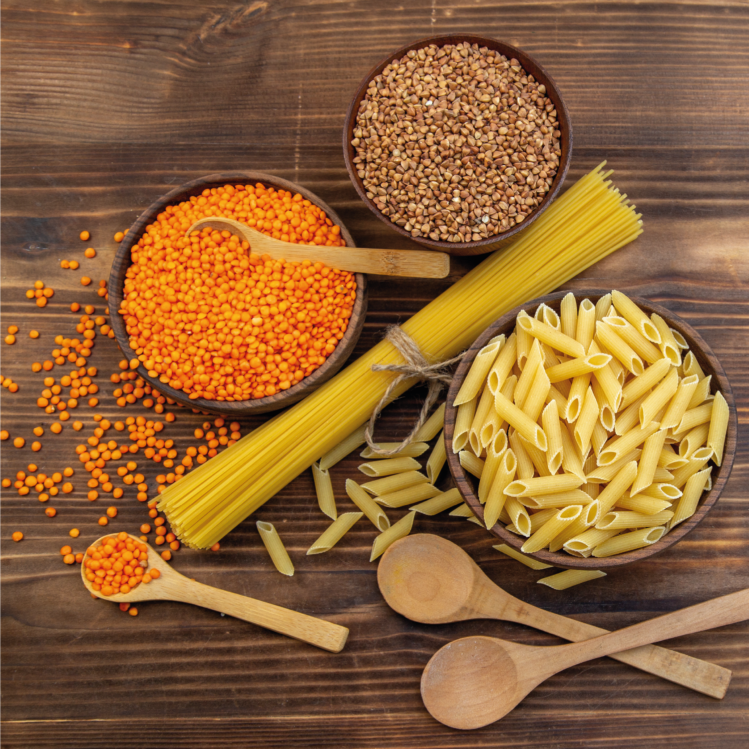 Pasta, Rice, Legumes & Condiments