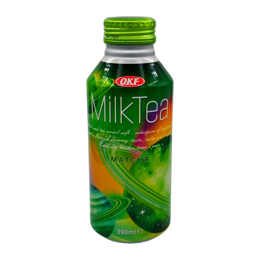 OKF MILK TEA MATCHA 390ML