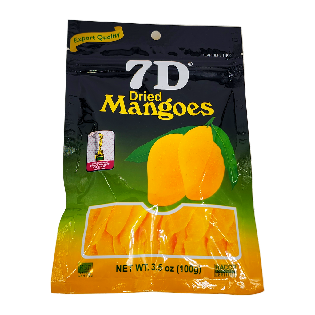 7D DRIED MANGOS 100G.
