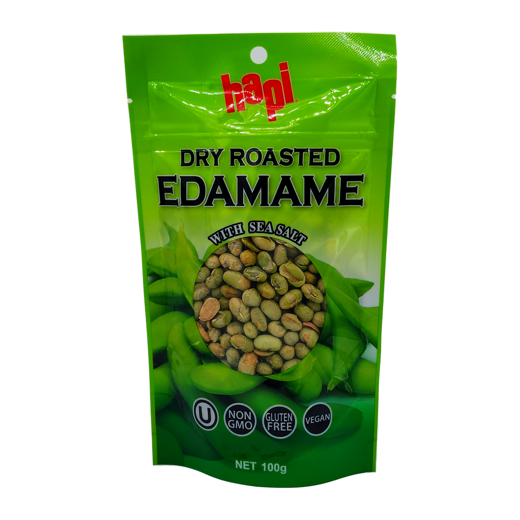 HAPI ROASTED EDAMAME SNACK 100G