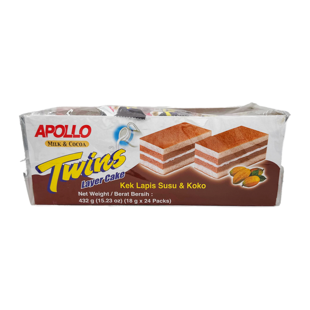 Apollo Milk Chocolate Layer Cake 24Pk