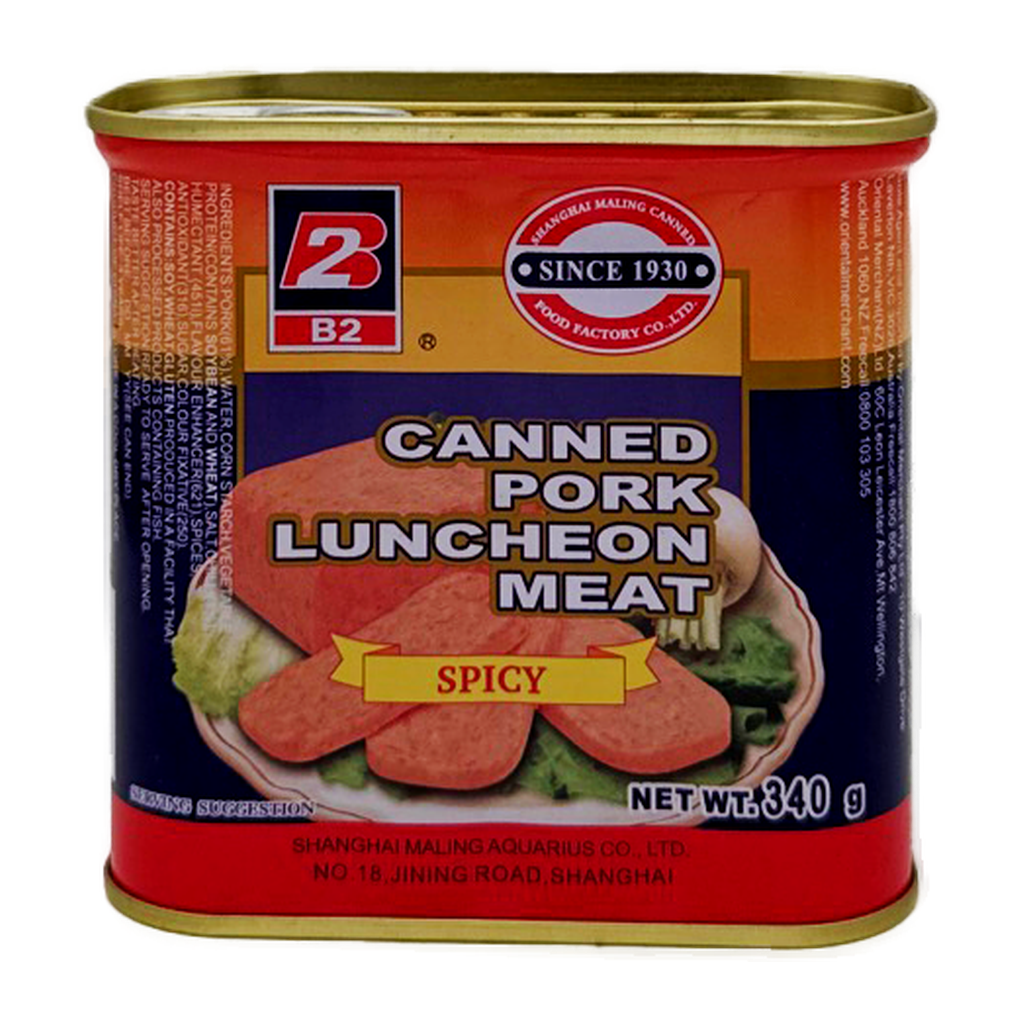 B2 Pork Lunchan Meat Spicy 340G