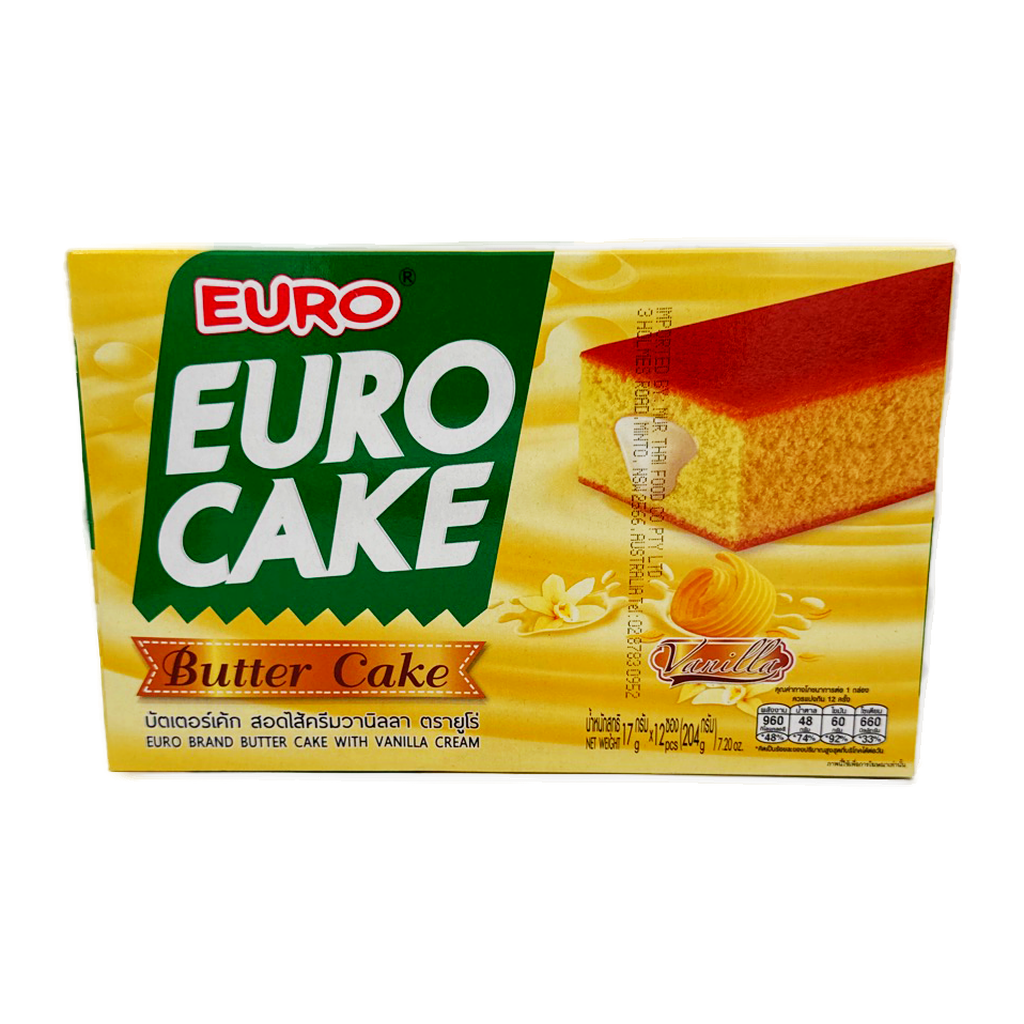 Euro Butter Cake Vanilla 12Pc