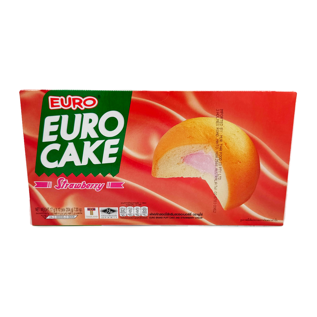 Euro Strawberry Cake 12Pcs