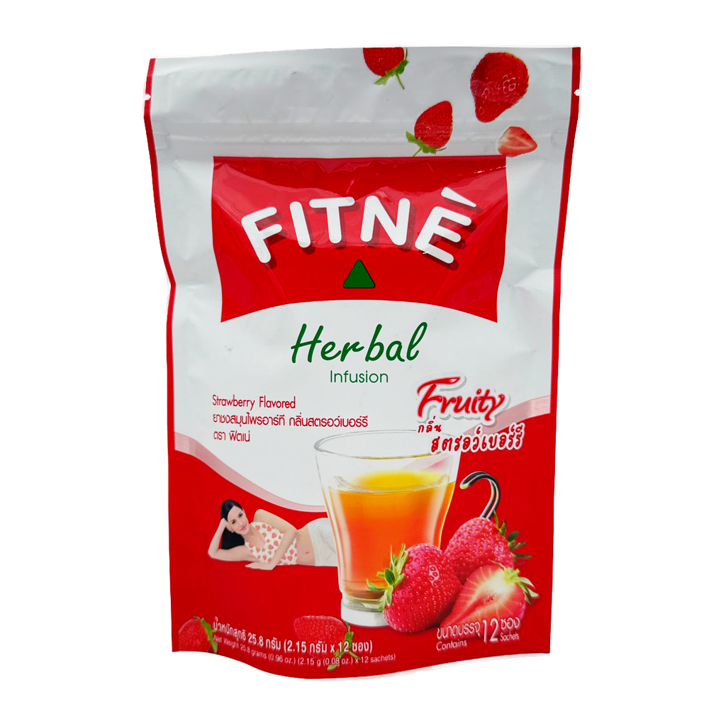 Fitne Herbal Fruit Tea Strawberry (Bag) 12S