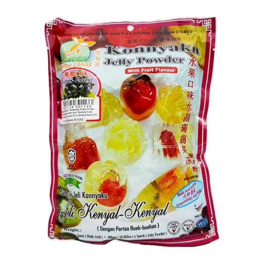 Happy Grass Jelly Powder 300G (Grape)