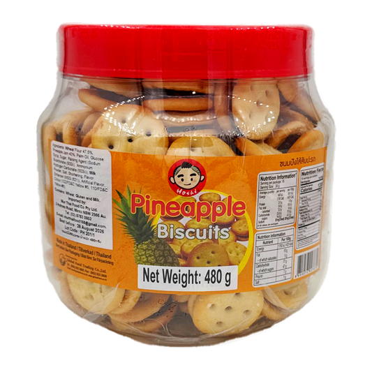 Hoshi Pineapple Biscuit Round Shape 500G