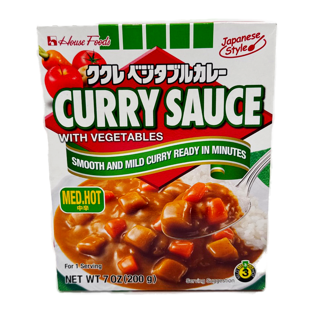 House Instant Curry Med Hot 200G