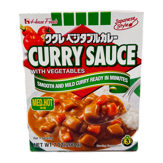 House Instant Curry Med Hot 200G