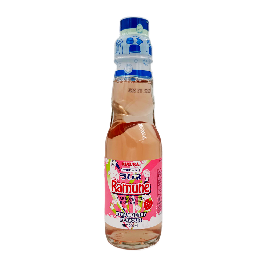 Kimura Ramune Strawberry 200Ml