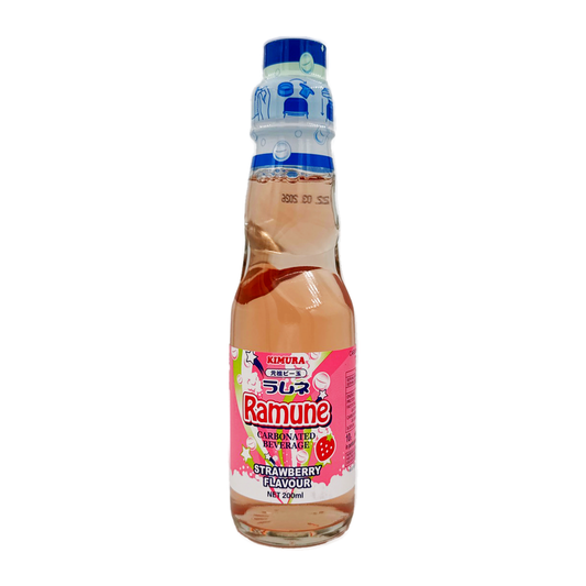 Kimura Ramune Strawberry 200Ml
