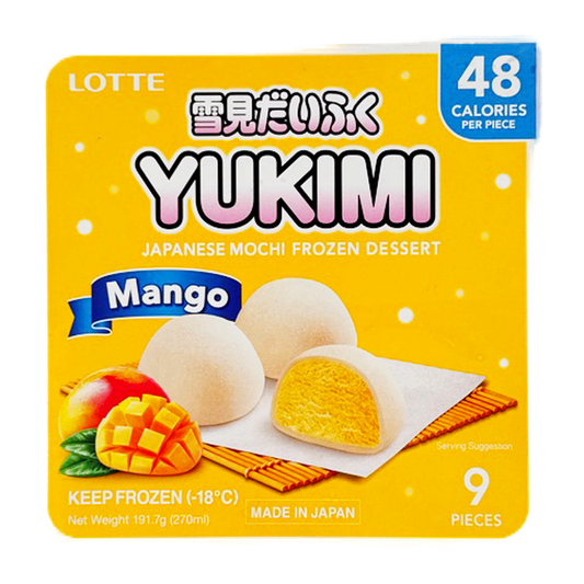 Lotte Yukimi Mango Mochi 9 Pcs