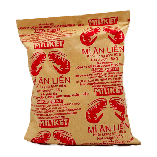 Miliket Shrimp Instant Noodle 65G