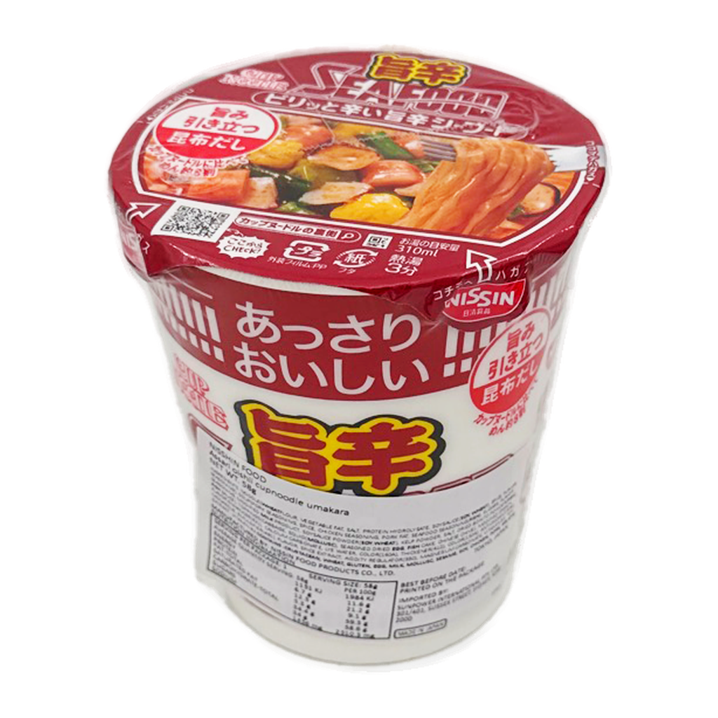 Nissin Spicy Seafood Cup Noodle 58G