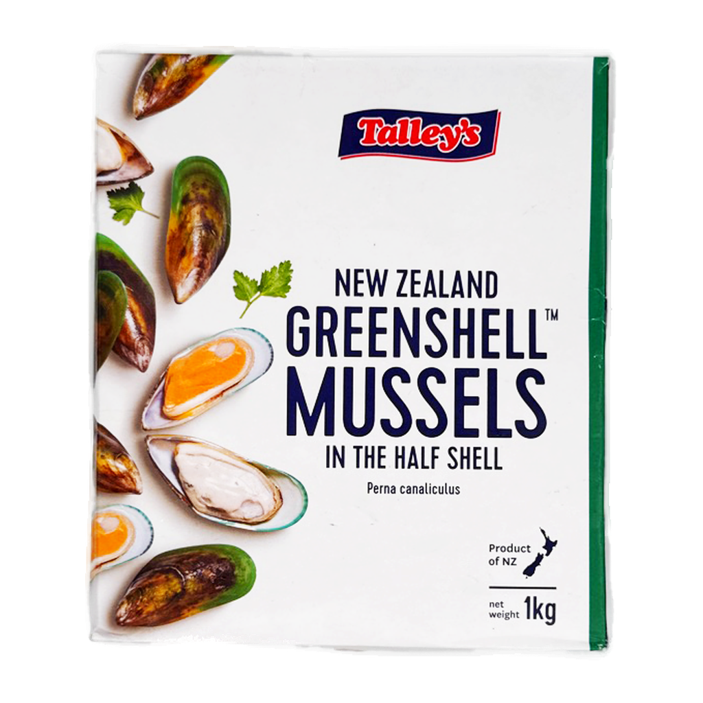 Nz Green Mussel Half Shell 1Kg