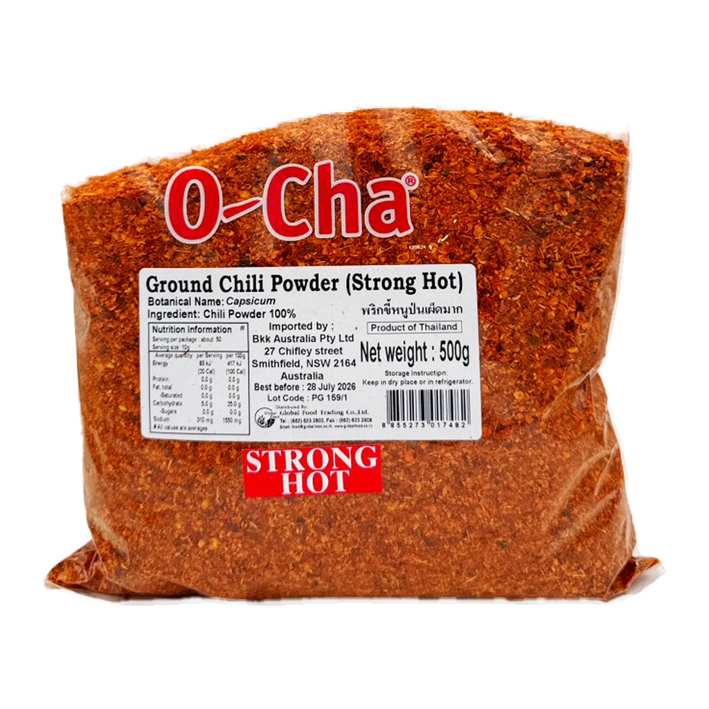 Ocha Dried Chilli Crush 500G Strong Hot