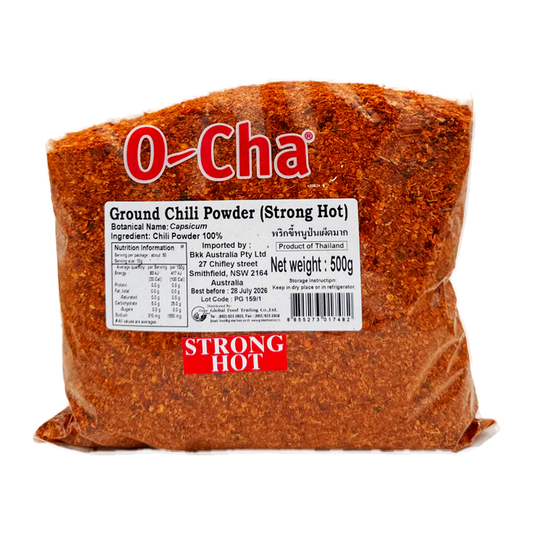 Ocha Dried Chilli Crush 500G Strong Hot