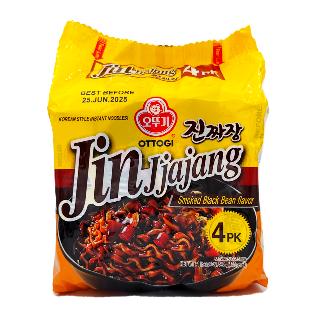 Ottogi Jin Black Bean Sauce Ramen Multi 135G 4Pcs