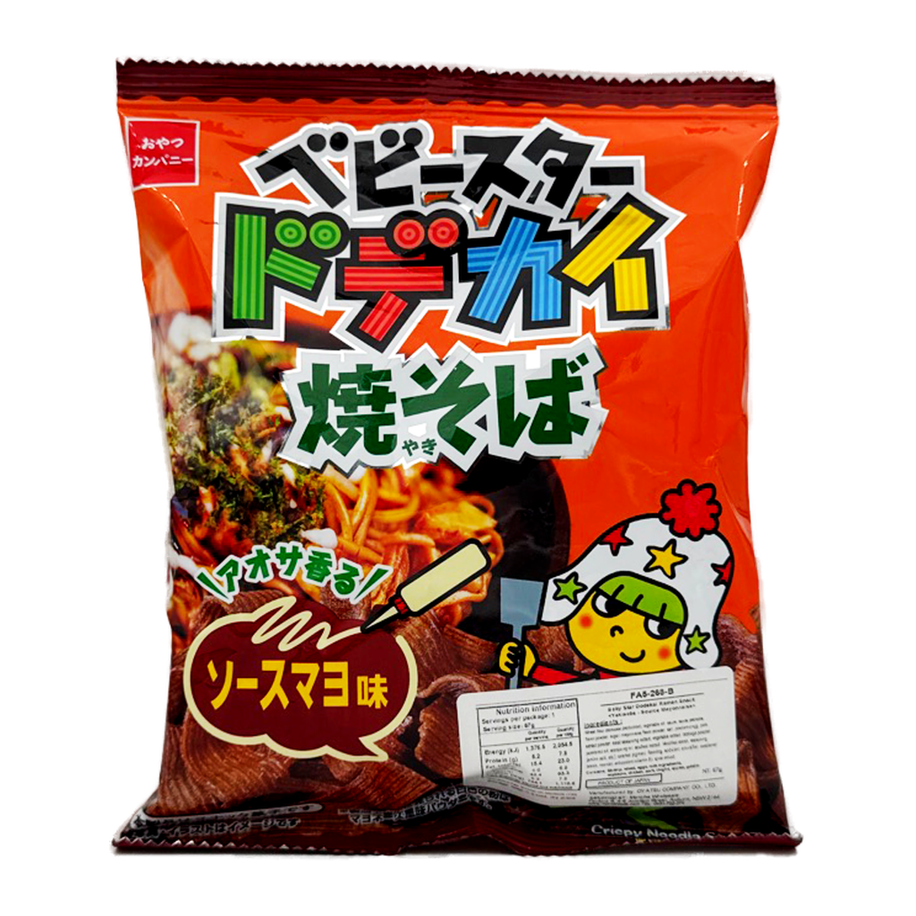 Oyatsu Baby Star Noodle Snack Mayo Flavour.