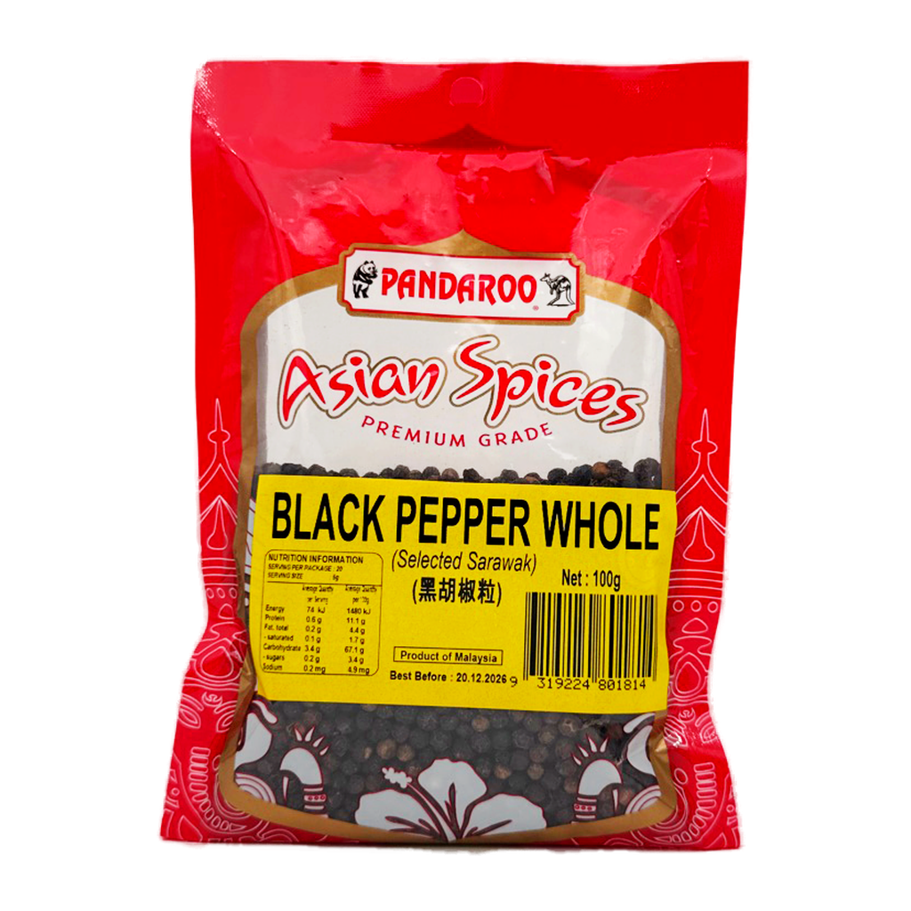 Pandaroo Black Pepper Whole 100G