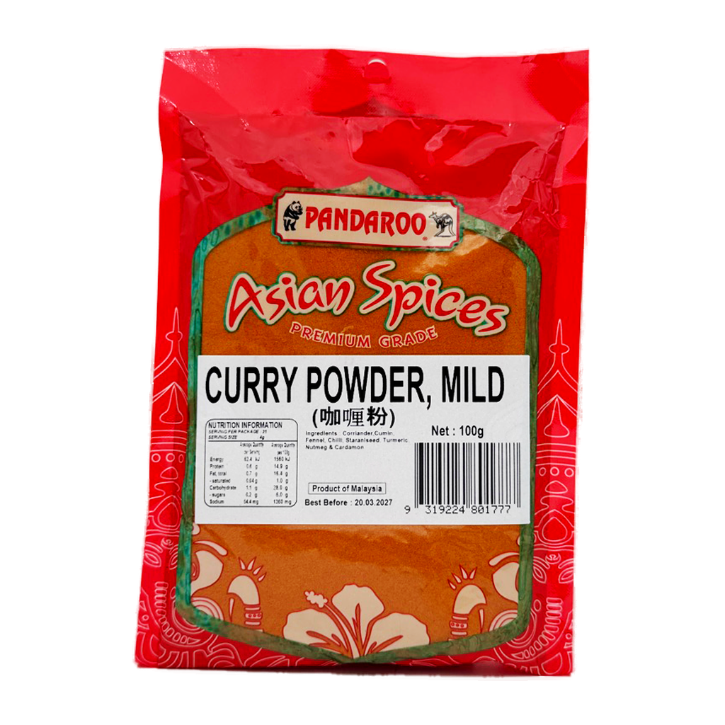 Pandaroo Curry Pow Mild 100G