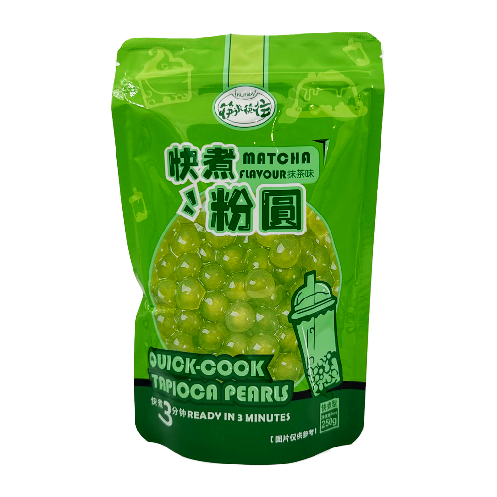 Q Cook Tapioca Pearl Matcha Flavour 250G