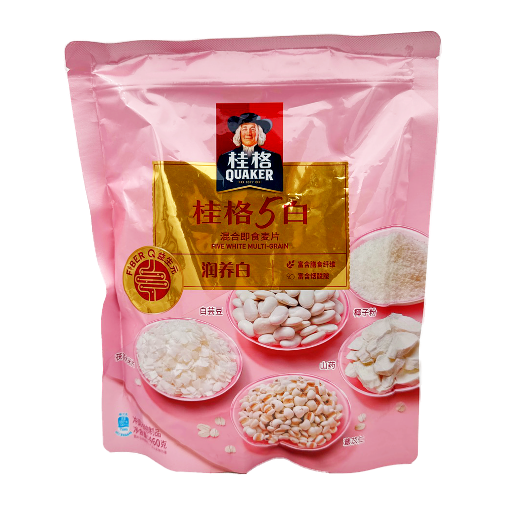 Quaker Five White Multi Grain Oatmeal 460G