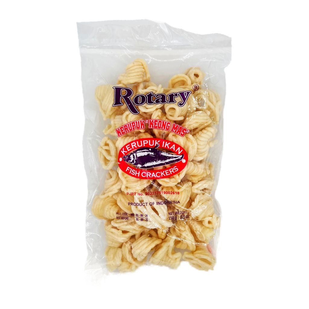 Rotary Fish Cracker Keong Mas 150G