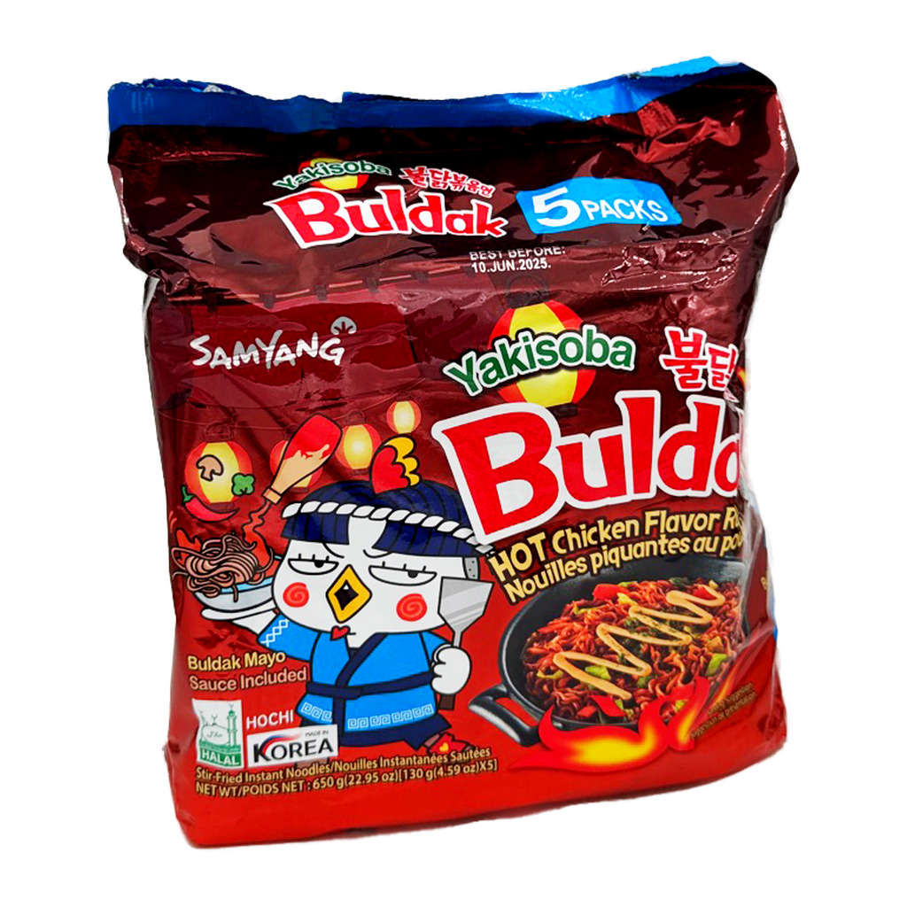 Samyang Chicken Noodle Yakisoba Flavour. 5Pcs