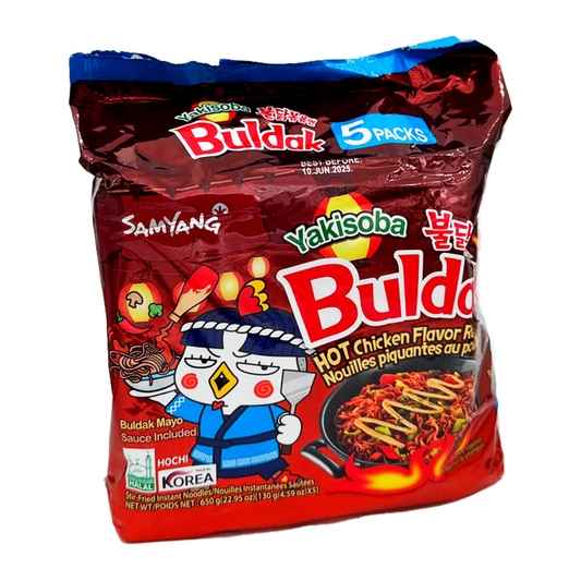 Samyang Chicken Noodle Yakisoba Flavour. 5Pcs