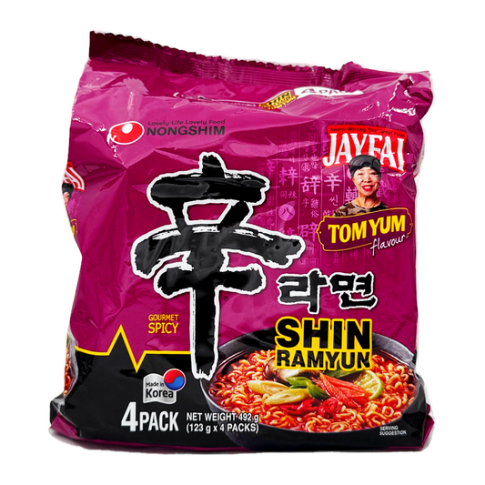 Shin Ramen Jay Fai Tomyum Soup Flavour. 4Pkt