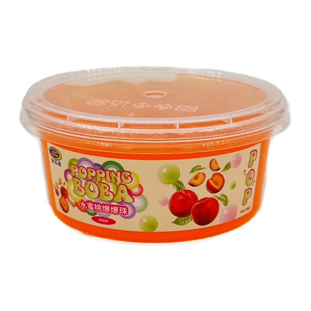 Sugar House Popping Boba Peach Flavour. 450G