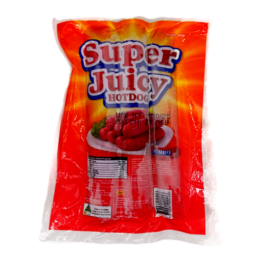 Super Juicy Jumbo Hotdog Sausage 450G
