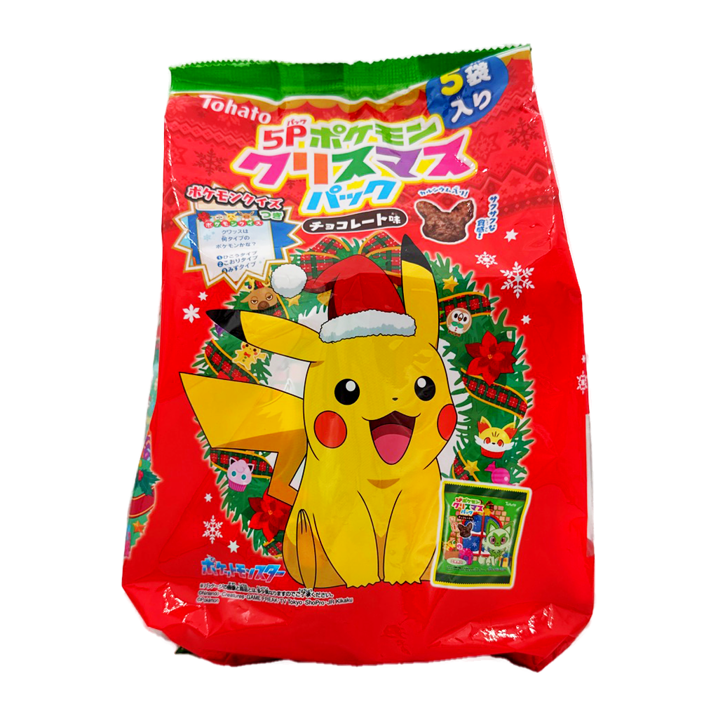 Tohato Pokemon Chocolate Snack Christmas Pack