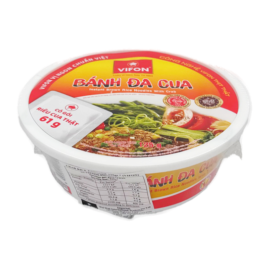 Vifon Crab Flavour Rice Noodle Bowl 125G