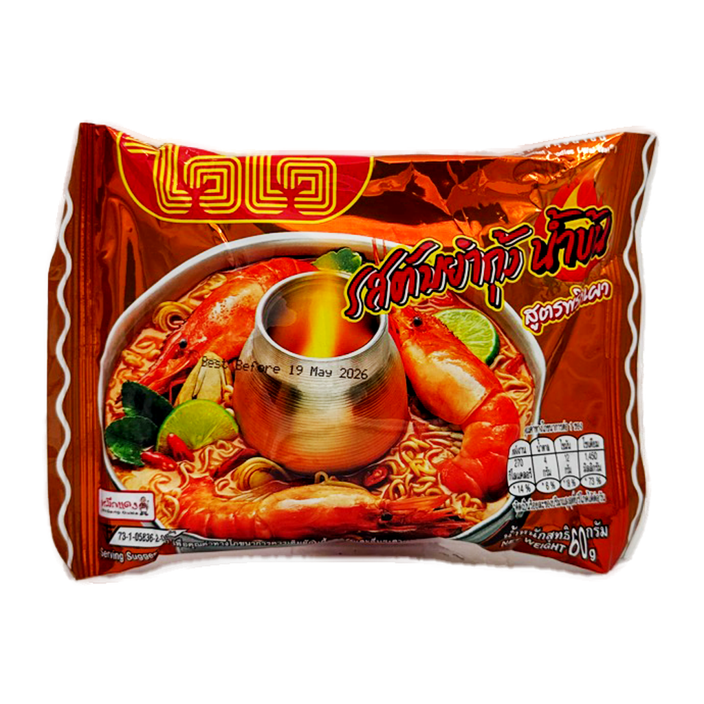 Wai Wai Tomyum Shrimp Cream Instant Noodle 60G