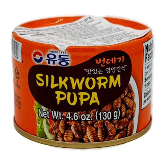 Yudong Canned Silk Worm Pupa Flavour. 130G